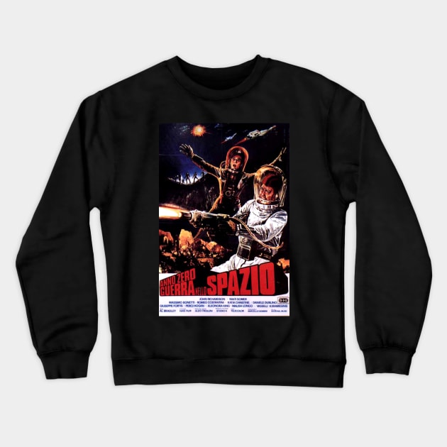 Classic Science Fiction Movie Poster - Battle of the Stars Crewneck Sweatshirt by Starbase79